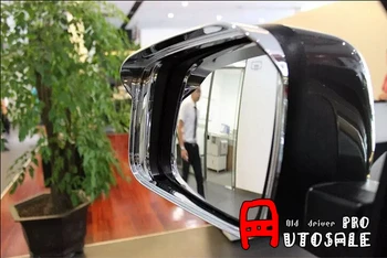 

For Jeep Grand Cherokee 2011-2015 ABS Chrome Side Mirror Eyebrow Cover Trim 2pcs