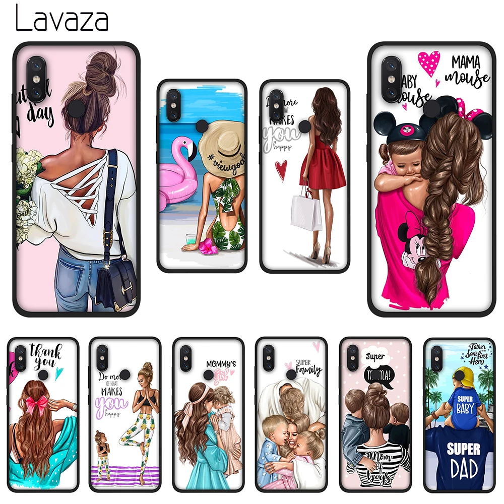 

Lavaza Brown Hair Baby Mom Girl Soft TPU Silicone Case Cover for Huawei Mate 10 20 P8 P9 P10 P20 P30 Lite Pro P Smart 2019