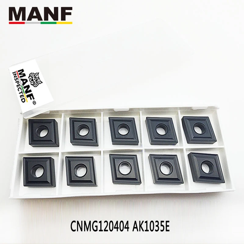 

MANF Turning Tool Lathe Tools Milling Inserts CNMG120404 CNMG120408 Carbide Inserts Inner Hole CNC Blade For Cast Iron