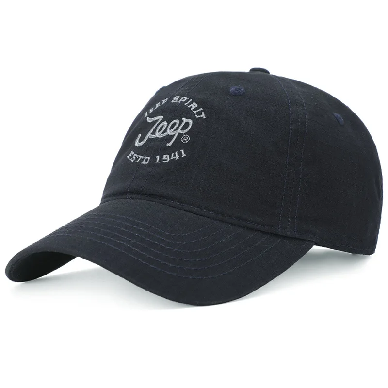 JEEP дух Бейсбол Кепки бейсболка для мужчин для папы осенние Кепки кепки унисекс с надписями Повседневное уличная Кепка для улицы шляпа бренда Gorra hombre - Цвет: Dark blue
