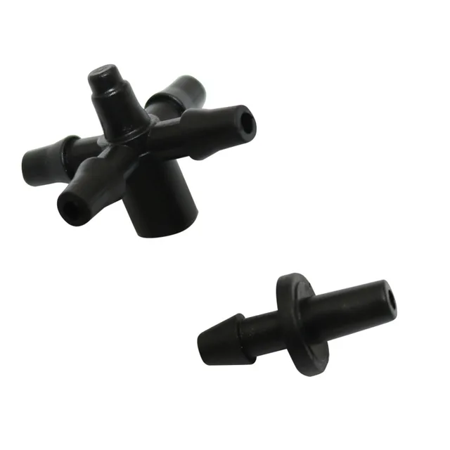 Csepegtető Öntözés 5-Utas Tömlő Osztók 4-Utas Keresztezőkert Kerti Vízelterjesztő Nyíl Adapter Szöges Csatlakozó 40 Készlet - Image 3