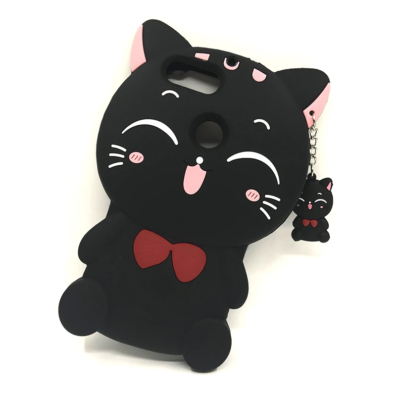 

Silicone Case For Huawei P Smart P8 P9 P10 Lite Honor 7A 7C Pro Y5 2017 Case 3D Cartoon Lucky Cat Unicorn Cover Y6 Prime Y7 2018