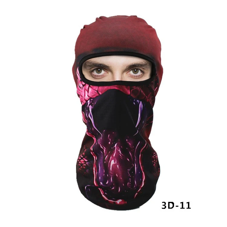 WOSAWE Motorcycles Balaclava MOTO Helmet Caps Face Mask Outdoor Sports Windproof Head Mask animal pattern motocross face mask