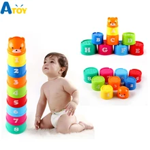 9Pcs/lot Nesting Stacking Cup Tower Figures Letters Educational Baby Toys Folding Children Early Intelligence Games Gift For Kid 9Pcs/lot Nesting Stacking Cup Tower Figures Letters Educational Baby Toys Folding Children Early Intelligence Games Gift For Kid