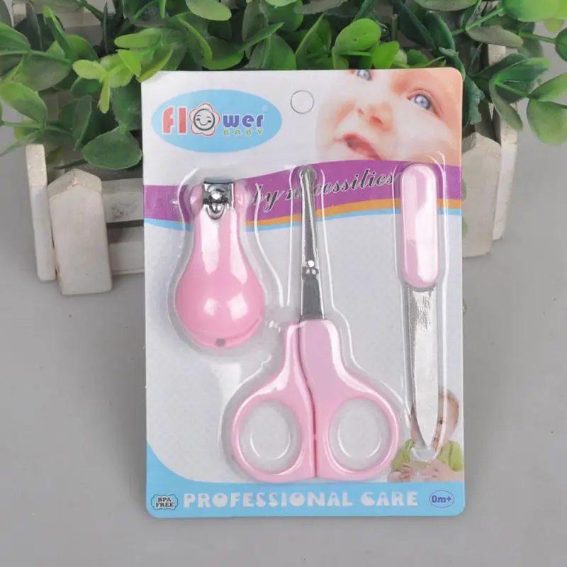 

Lovely Mini Baby Nail Care Practical Clipper Trimmer Convenient Daily Baby Nail Shell Shear Manicure 3Pcs Set