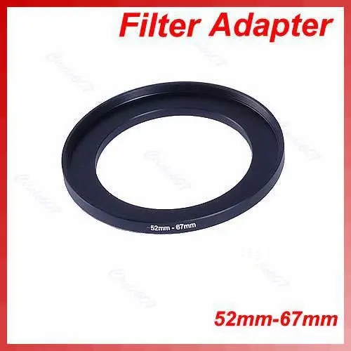 1Pc Metal 52mm-67mm Step Up Filter Ring 52-67 mm 52 to 67 Stepping Adapter