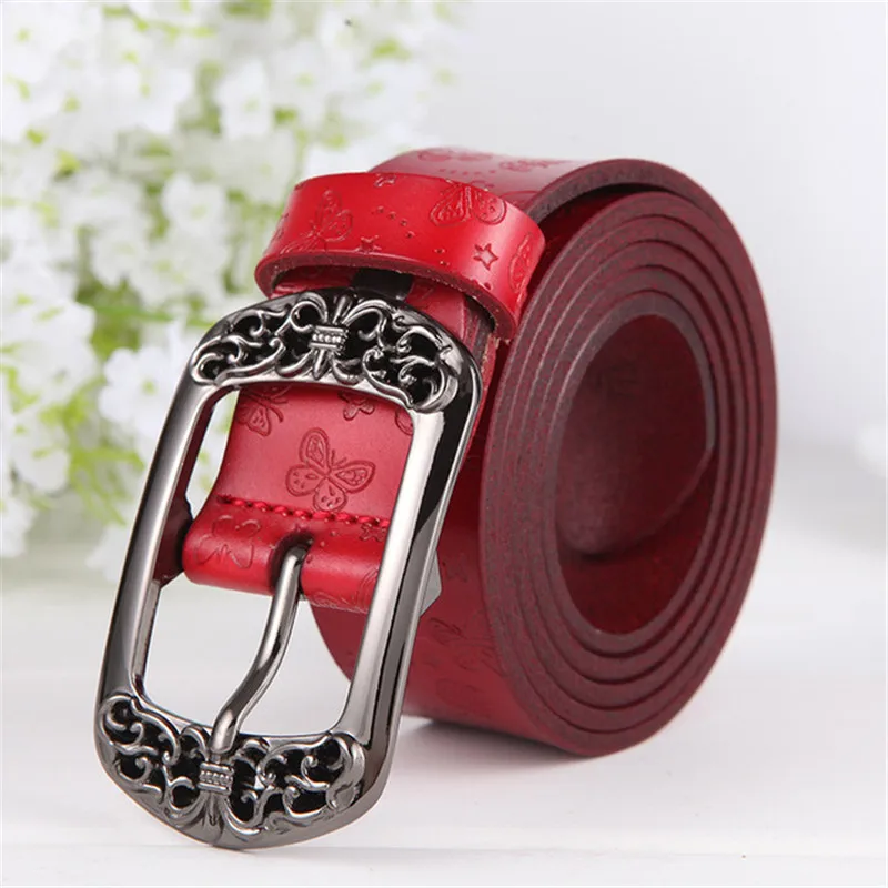 

Vintage Women Wide Belt Woman Jeans Belts Floral carved Belts For Women Ceinture Femme Fashion Print Pin Buckle Belt