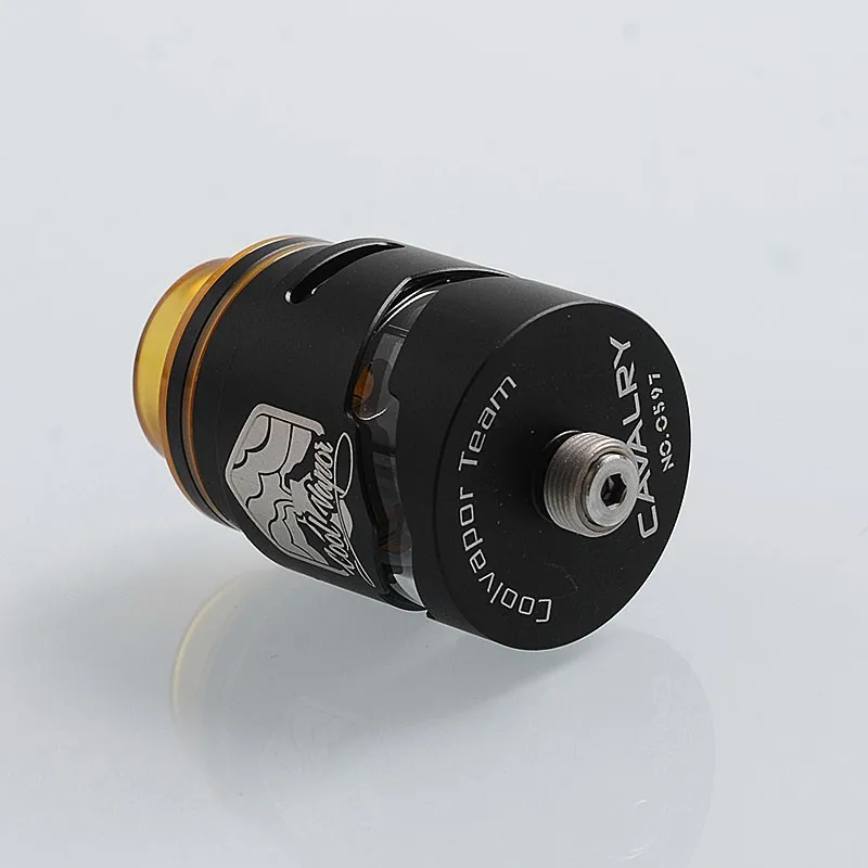 authentic-cool-vapor-cavalry-rdta-rebuildable-dripping-tank-atomizer-w-bf-pin-black-stainless-steel-3ml-245mm-diameter (3)