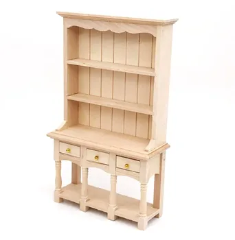 

1:12 Dollhouse Miniature Furniture Kitchen Wood Cabinet Cupboard Door Can Open