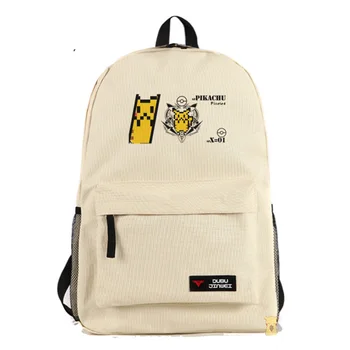 

Pocket Monster Cartoon Backpack Pokemon Anime Cosplay Shoulders Bag Funny Pikachu Print Students Rucksack Schoolbags
