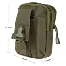 Мужская мягкая задняя Сумка Molle поясная сумка на талию маленькая карманная Военная поясная сумка карман дорожные сумки