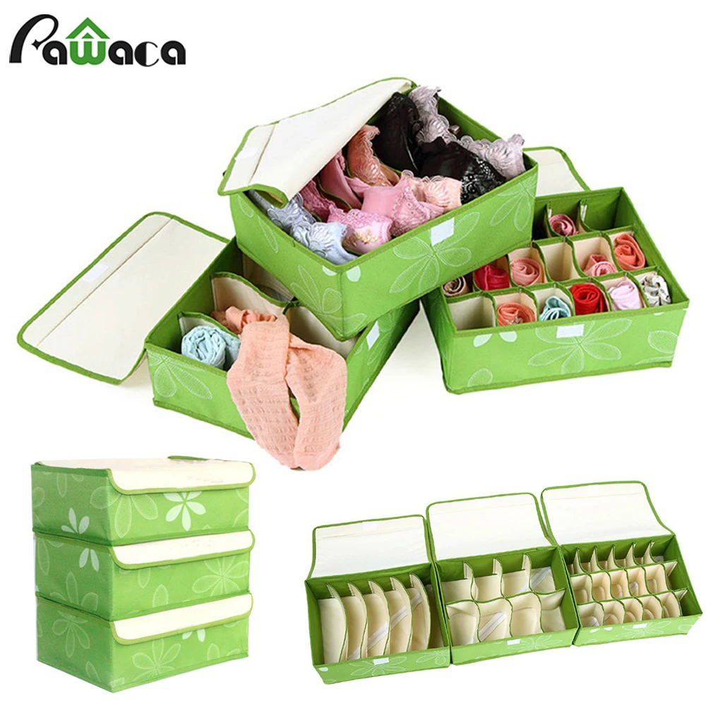Multifunction Folding Bra Underwear Storage Bins Box Set Home Panties