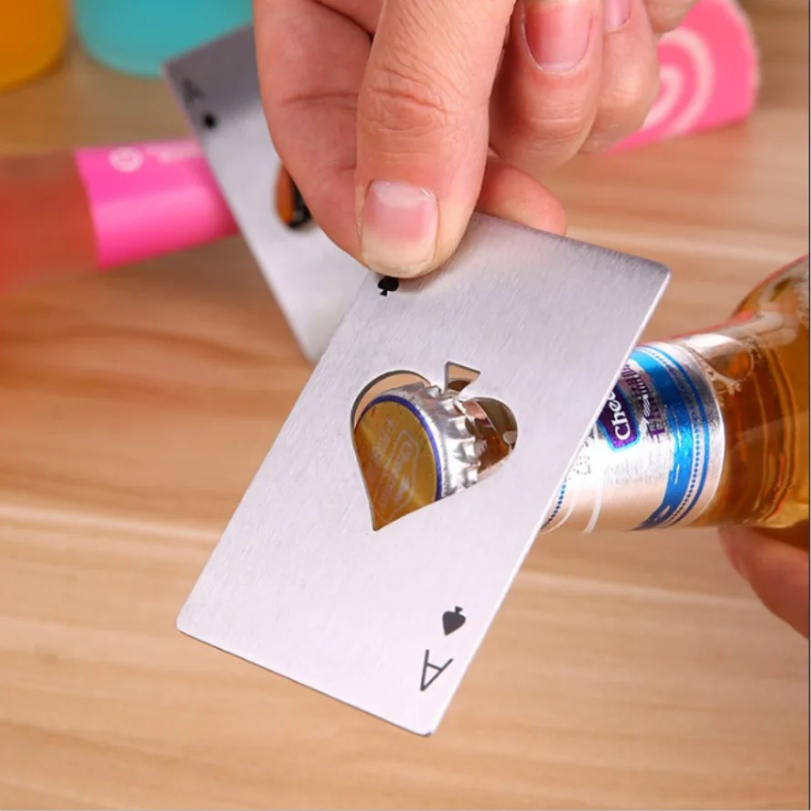 Кепка пистолета Тор молоток пикирует открывашка-Кредитная карта креативная покерная форма из нержавеющей стали инструменты для дома открывалка для пива