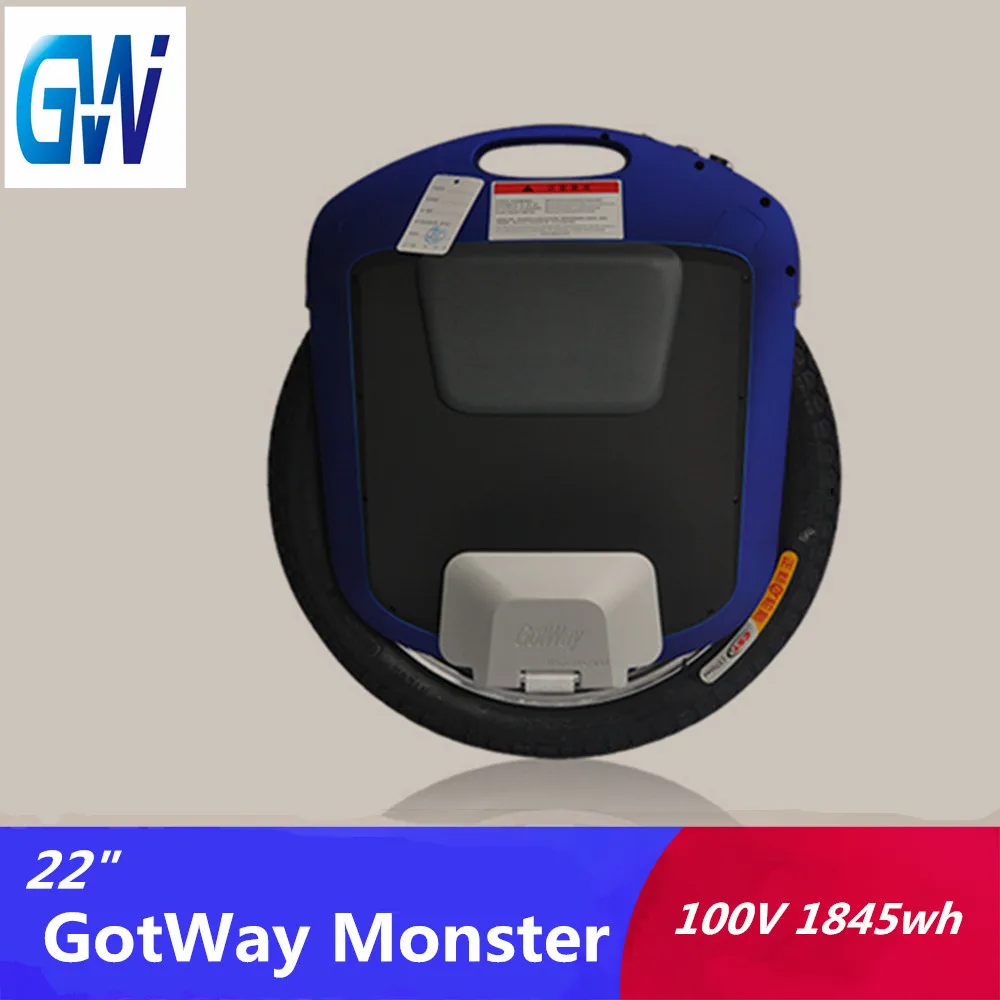 Gotway Monster 22 дюйма 100 в электрический скутер 1845WH, Одноколесный скутер, максимальная скорость 60 км/ч+, 2000 Вт мотор