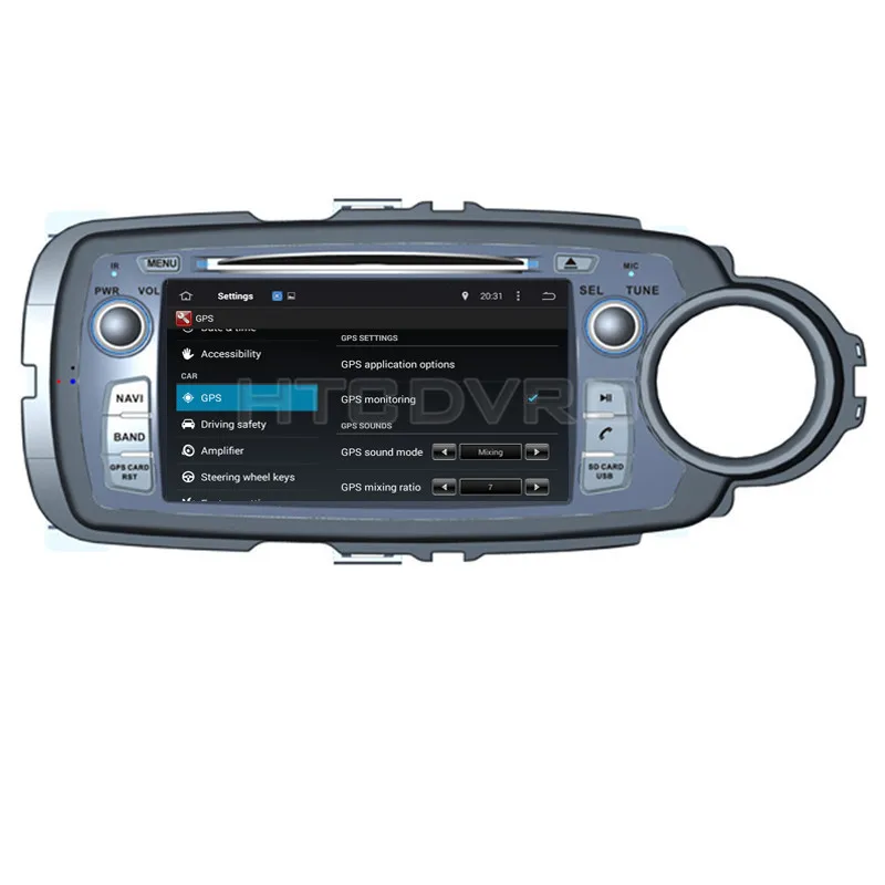 Clearance YMODVHT 7inch 4G Octa Core Android 9.0 7.1 Car DVD Player for Toyota Yaris RHD 2011- GPS Auto RDS Radio Audio Video Stereo 18