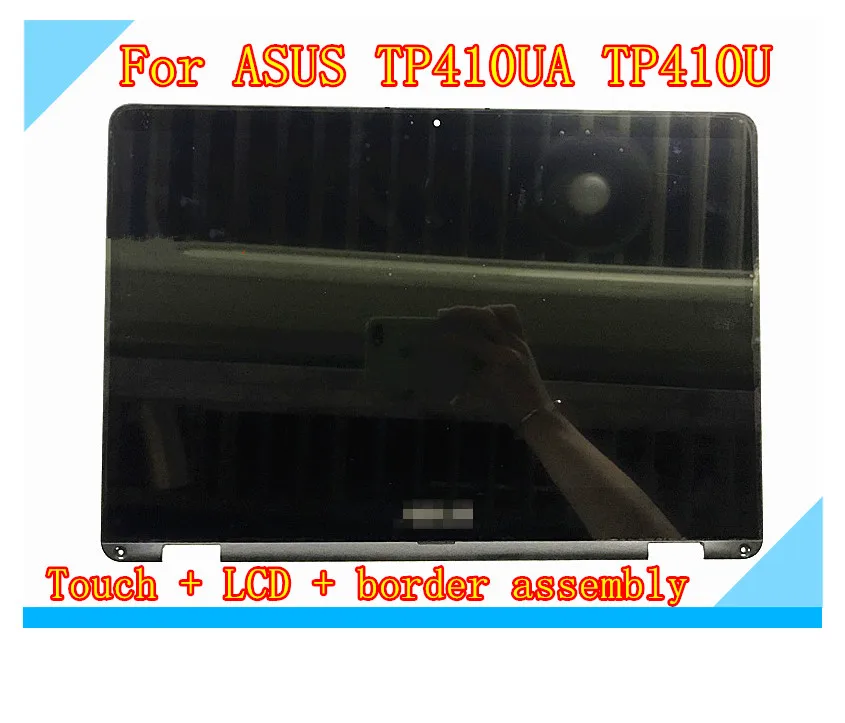 For ASUS VivoBook flip 14 TP410UA TP410U 14 inch LCD monitor LCD touch screen assembly + with frame NV140FHM-N62 V8.0