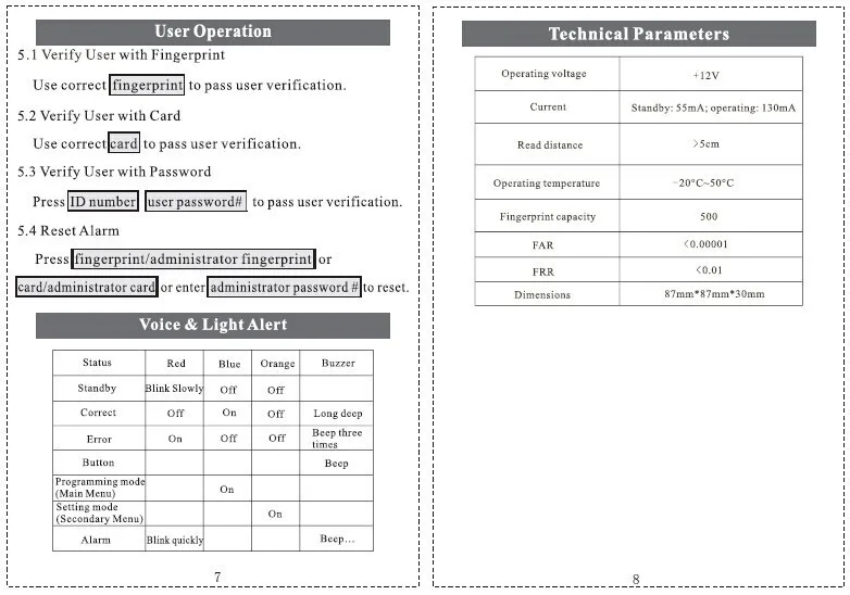 DIY D1 отпечатков пальцев и пароль и 125 кГц RFID 3 в 1 специальная пожарная система контроля допуска к двери+ 10 шт. кристалл