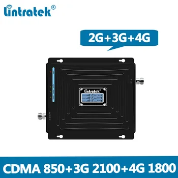 

Lintratek 2G 3G 4G Signal Booster 850 1800 2100Mhz Repeater 2G 3G 850Mhz 2100Mhz 4G LTE 1800Mhz Amplifier CDMA WCDMA DCS @6