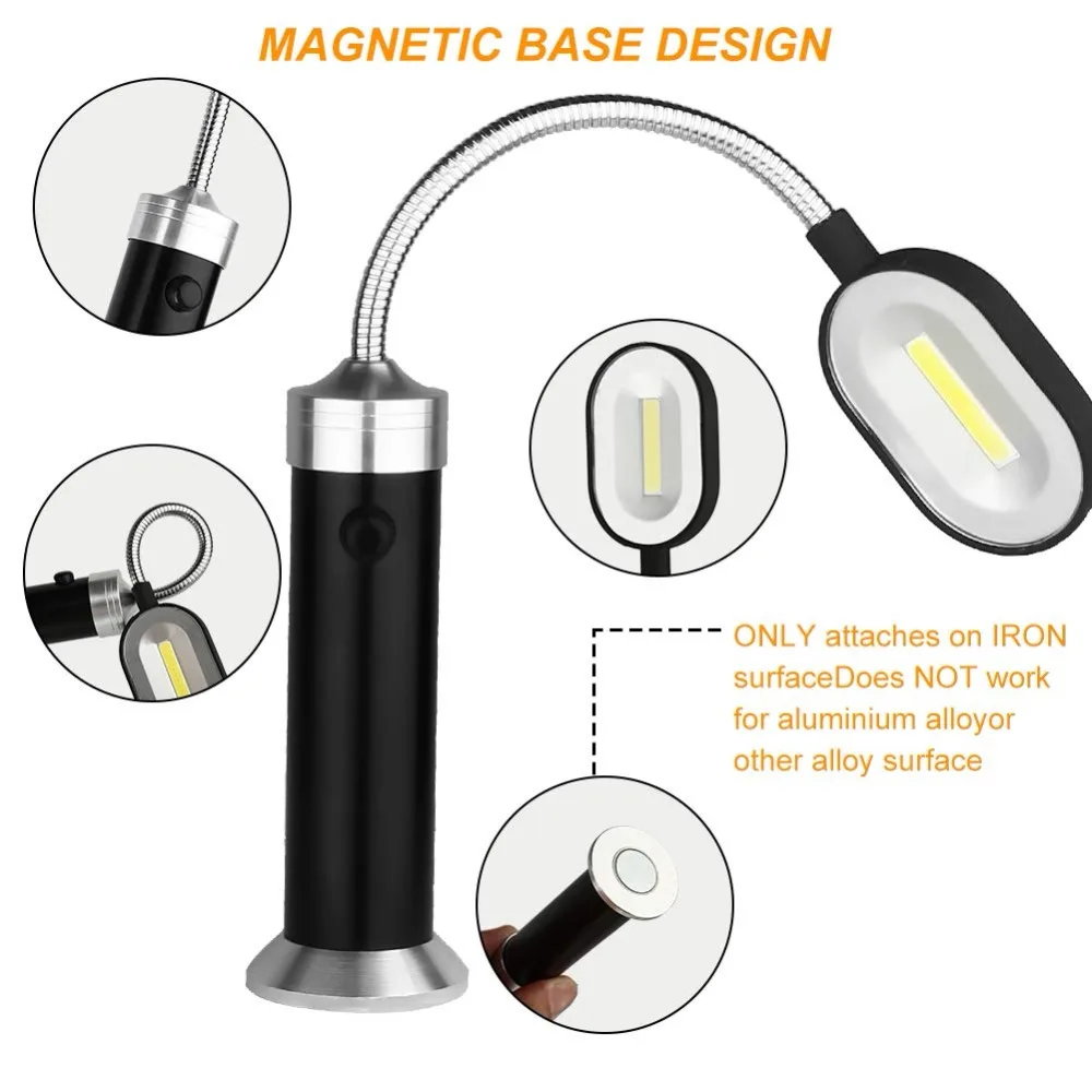 Светильник для барбекю-гриля с магнитным основанием, гибкий светильник для барбекю, масштабируемый, 3 режима, для гриля