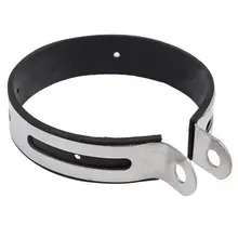 AUTO -10cm Motorcycle Exhaust Muffler Silencer Can Hanger Hanging Clamp Strap Bracket