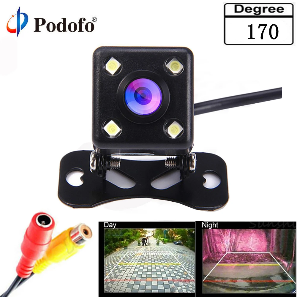 Goedkoop Podofo Auto CCD HD Auto Backup Reverse Camera Achter Monitor parkeerhulp Universele Camera Voor Achteruitrijcamera Waterdichte Camera