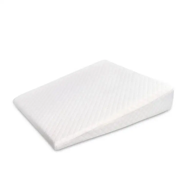 Детские подушки для сна Анти-детская коса "молочная" Подушка треугольный наклон удаляемый моющийся детская кроватка позиционирование Ортопедическая подушка - Цвет: Белый