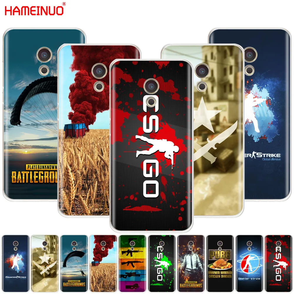 HAMEINUO Counter Strike CS GO и PUBG крышка чехол для телефона Meizu M6 M5 M5S M2 M3 M3S MX4 MX5 MX6 PRO 6 5 U10 U20 note