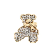 Exquisite Fashion Full Rhinestone Bear Brooch Jewelry Sweet Luxury Rhinestone Bow Animal Brooch Charm Lady Holiday Jewelry Gift Exquisite Fashion Full Rhinestone Bear Brooch Jewelry Sweet Luxury Rhinestone Bow Animal Brooch Charm Lady Holiday Jewelry Gift