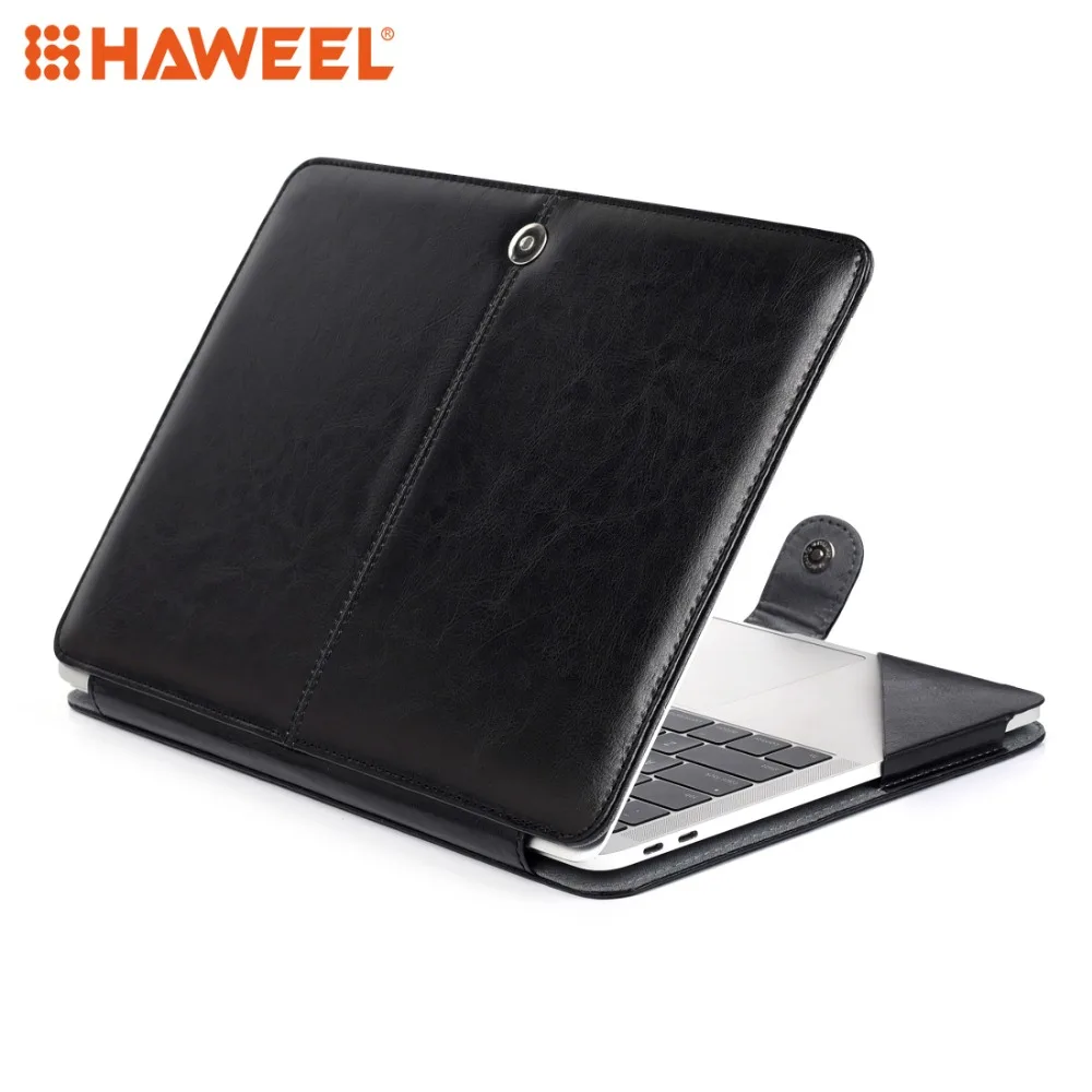 HAWEEL для MacBook Air 13 3 дюйма A1932 (2018) защитный чехол ноутбука Crazy Horse Текстура