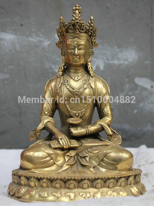 

shitou 0035 Chinese Tibet Tibetan Buddhism Brass Bronze statue Goddess of Mercy Buddha