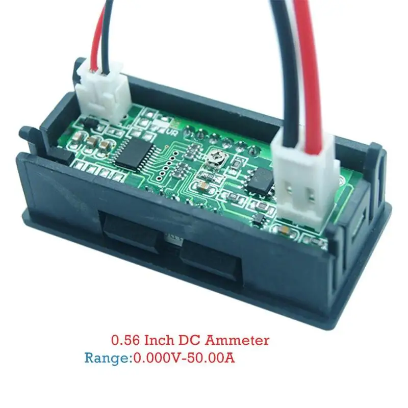 0,56 дюймов Мини цифровой светодиодный дисплей 4 бита Амперметр Панель Amp измеритель тока тестер детектор для автомобиля дома от 0 до 10A 50A 100A