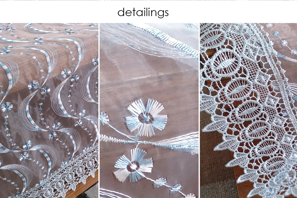 blue organza tablecloth (4)