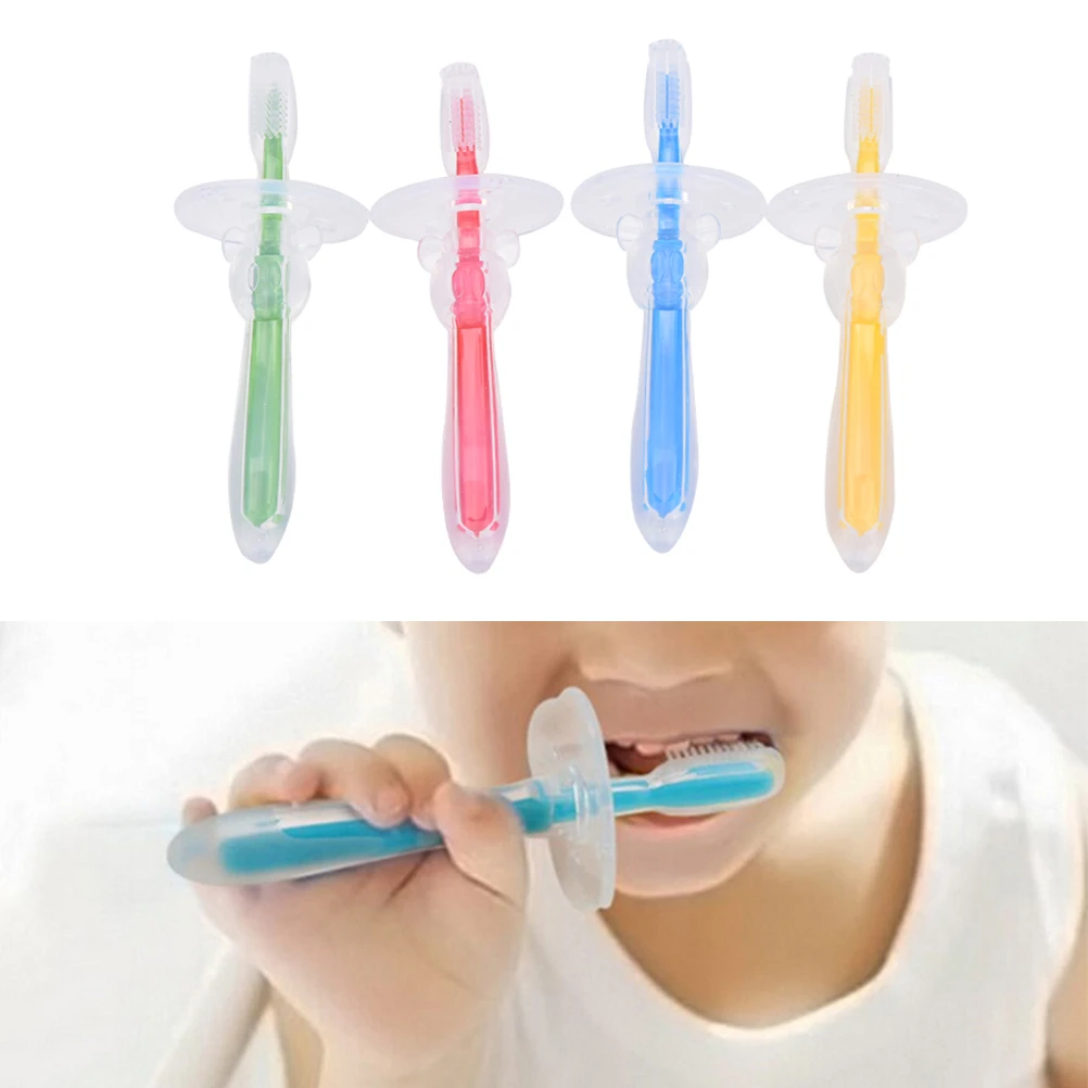 Newest Soft Silicone Kids Teether Training Toothbrushes For Children