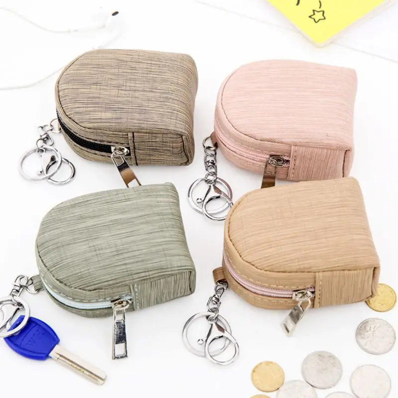 

Hot Sell Women Girls Mini PU Backpack Coin Bag Wallet Hand Pouch Purse Key Chain Keyring