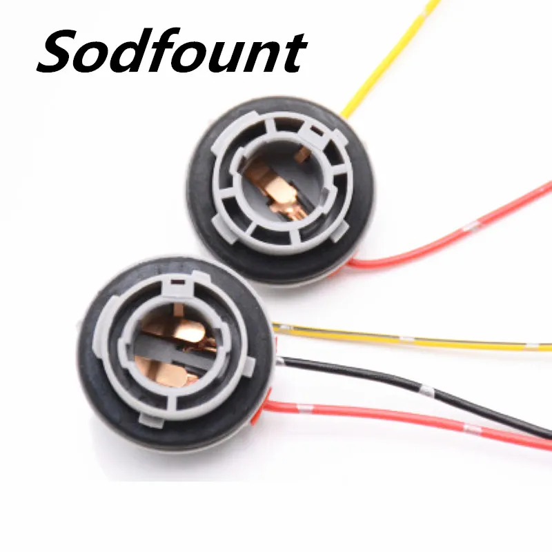 

1pcs Automotive one-way two-way taillight brake light socket