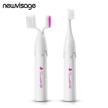 Новая электрическая зубная щетка вибромассажер для кожи вокруг глаз силиконовая лицевая щетка для глубокой чистки Электрический вибрирующий массаж чистое косметическое устройство