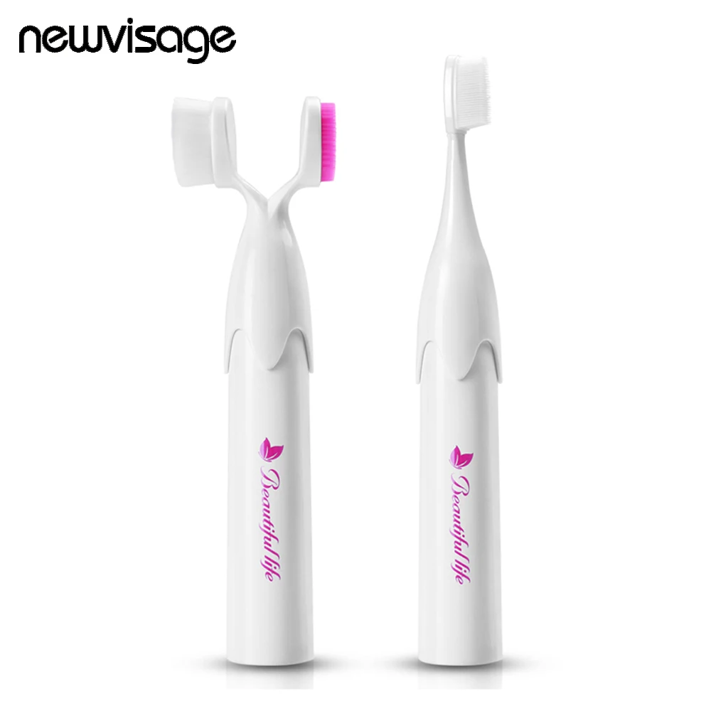 

New Electric Tooth Brush Vibration Eye Massager Silicon Facial Deep Cleaning Brush Electric Vibrate Massage Clean Beauty Device