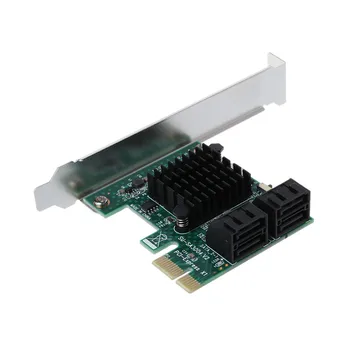 

High Quality PCI-E PCI Express 1x To 4-Port Sata 3.0 III 6G Converter Controller Card Adapter C26