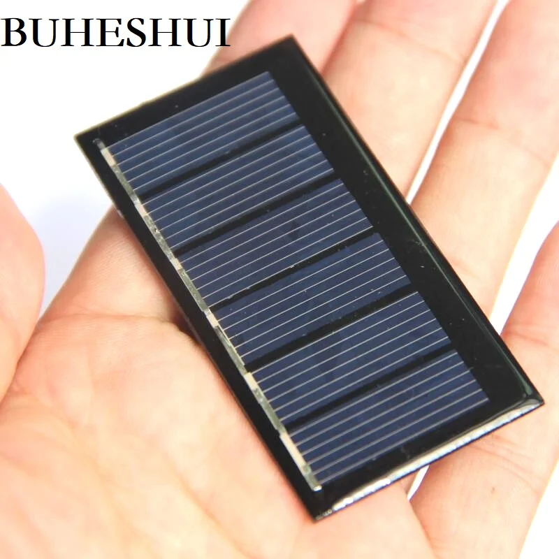 

BUHESHUI 0.24W 3V Mini Solar Cell Module DIY Solar Panel Toy System For Light Education Kits Epoxy 67.5*34.5MM 1000pcs Wholesale