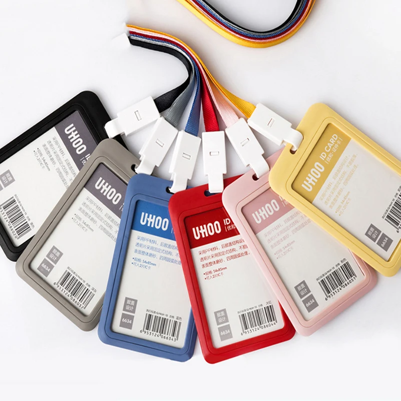 

Retractable Badge Exhibition Cards ID Card Holder Name Tag Staff Business Badge Holde Card Caser Office Supplies Stationery