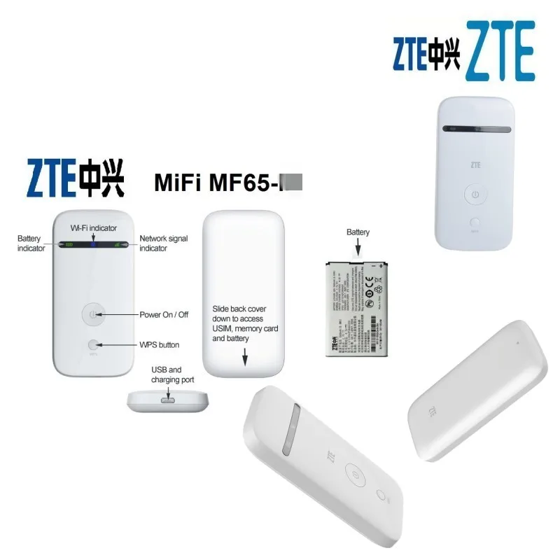 4g wifi modem usb unlocked ZTE MF65 3G Wireless Router 3g pocket wifi wireless router with sim card slot hotspot wifi router mobile broadband modem