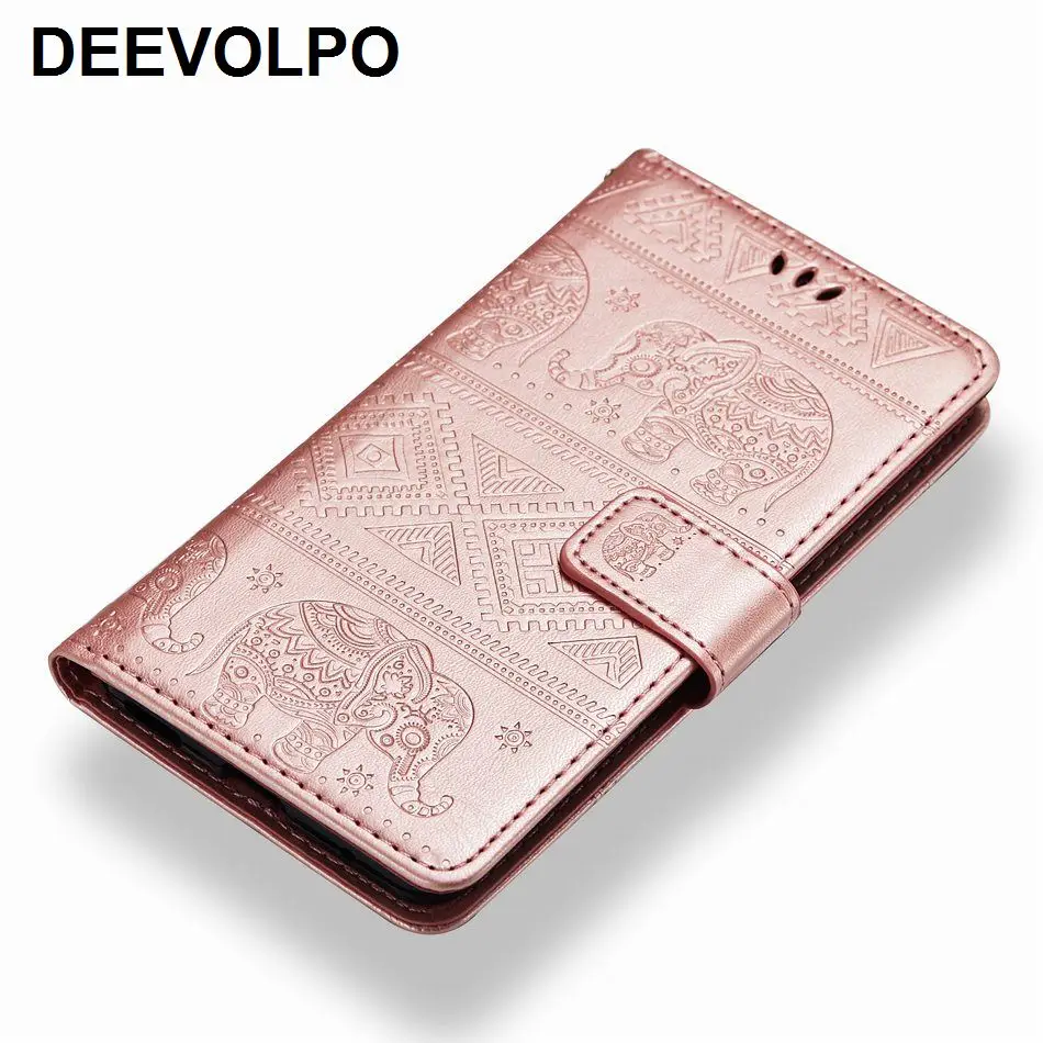 

Stand Covers Leather For Sony X XZ1 XZP C6 E6 L1 XA 2016 2017 XA1 Plus XZ XR XZS Coque Card Slot Elephant Embossing Holster P02G