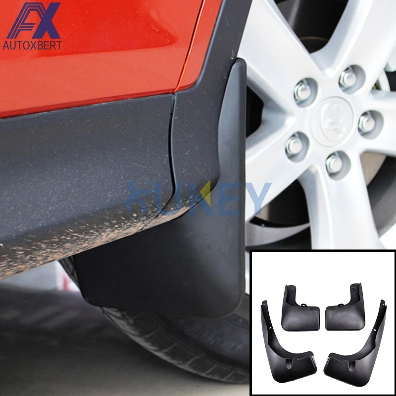 

AX For Toyota RAV4 Mudflaps Splash Guards Mud Flap Mudguards Fender Accessories XA40 Set Molded Car Mud Flaps 2013 2014 2015