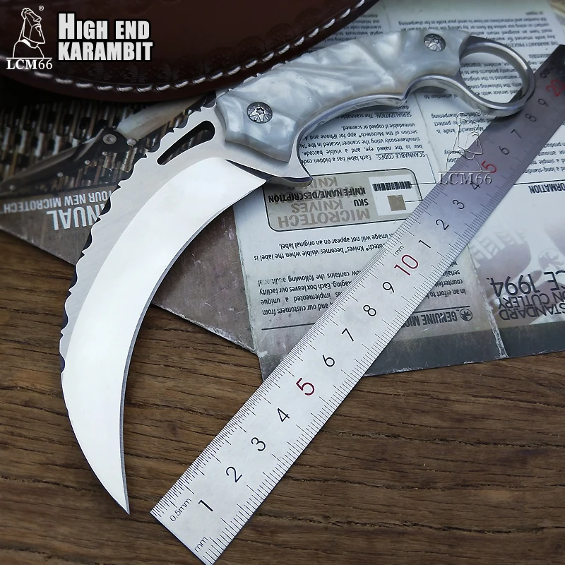 LCM66 тактика karambit Скорпион коготь нож открытый кемпинг джунгли выживания битва Фиксированным Лезвием Охотничьи ножи инструмент самообороны