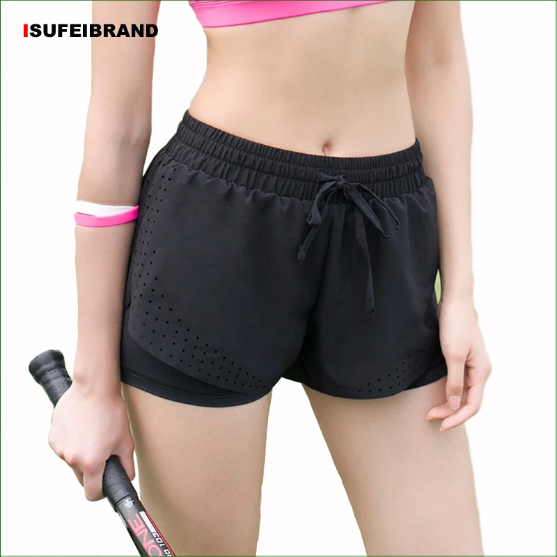 RS12 Women Running Shorts 2 In 1 Yoga Fitness Sports Shorts Athletic Shorts Quick Dry Women