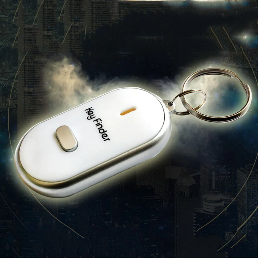 Fuloophi Mini Anti-lost Key Finder светодиодный светящийся свисток Звук брелок напоминание дети ключ сумка кошелек локаторы для домашних питомцев анти потеря сигнализации