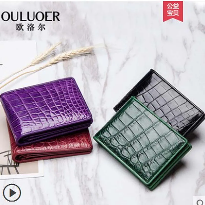 

ouluoer Thai crocodile leather driving license genuine leather driving license card bag multi-card ladies high-grade card bag