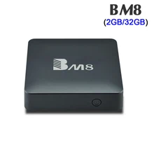 BM8 Amlogic S905X Android 6,0 ТВ контейнер под элемент питания 2 ГБ/32 ГБ флэш-памяти, Поддержка 2,4 ГГц и 5 ГГц двухъядерный процессор Wi-Fi BT4.0 H.265 предустановленный 4 к HD медиа плеер