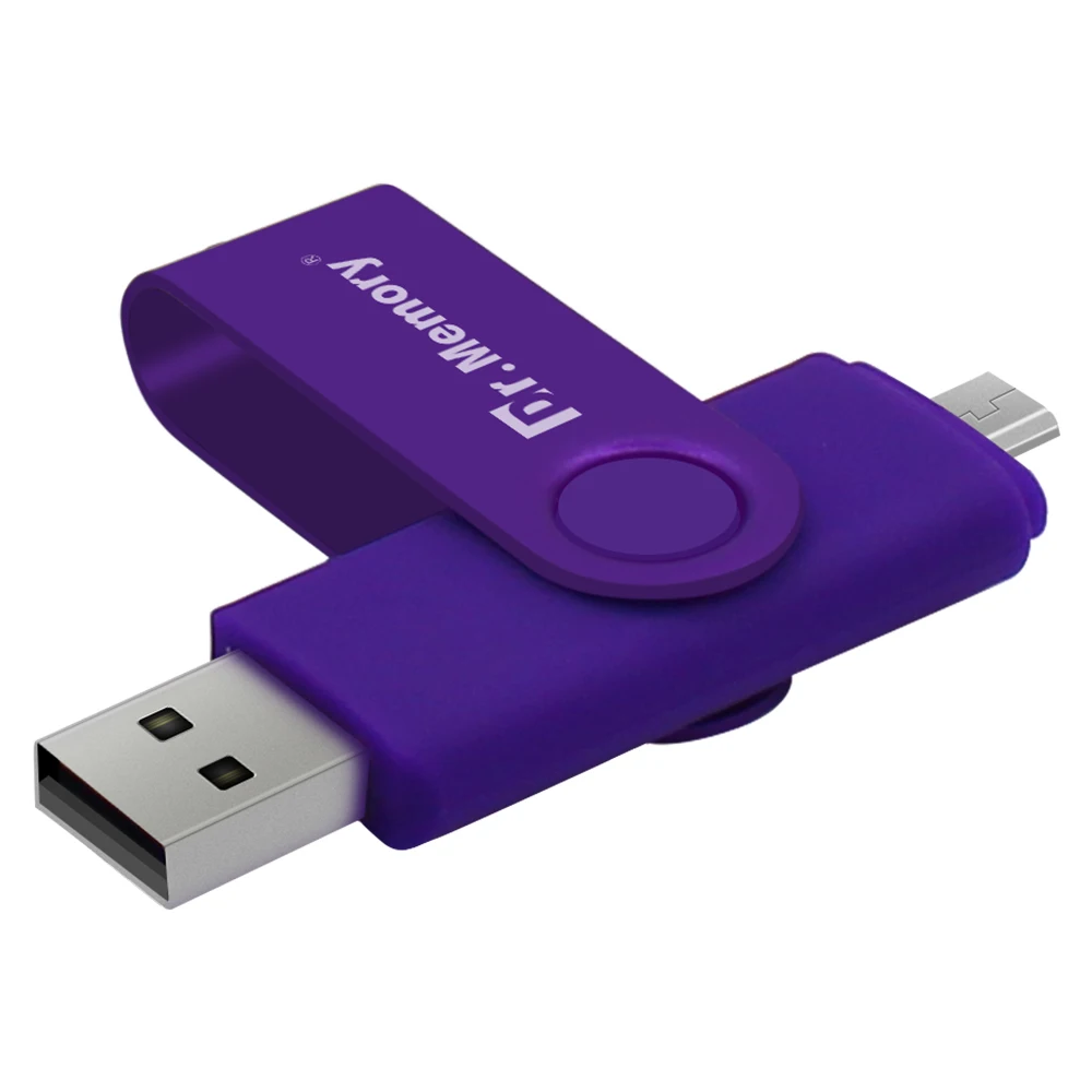 Металлические USB флэш накопители 2 в 1 8 ГБ 16 OTG Android накопитель 32 4 Гб карта памяти