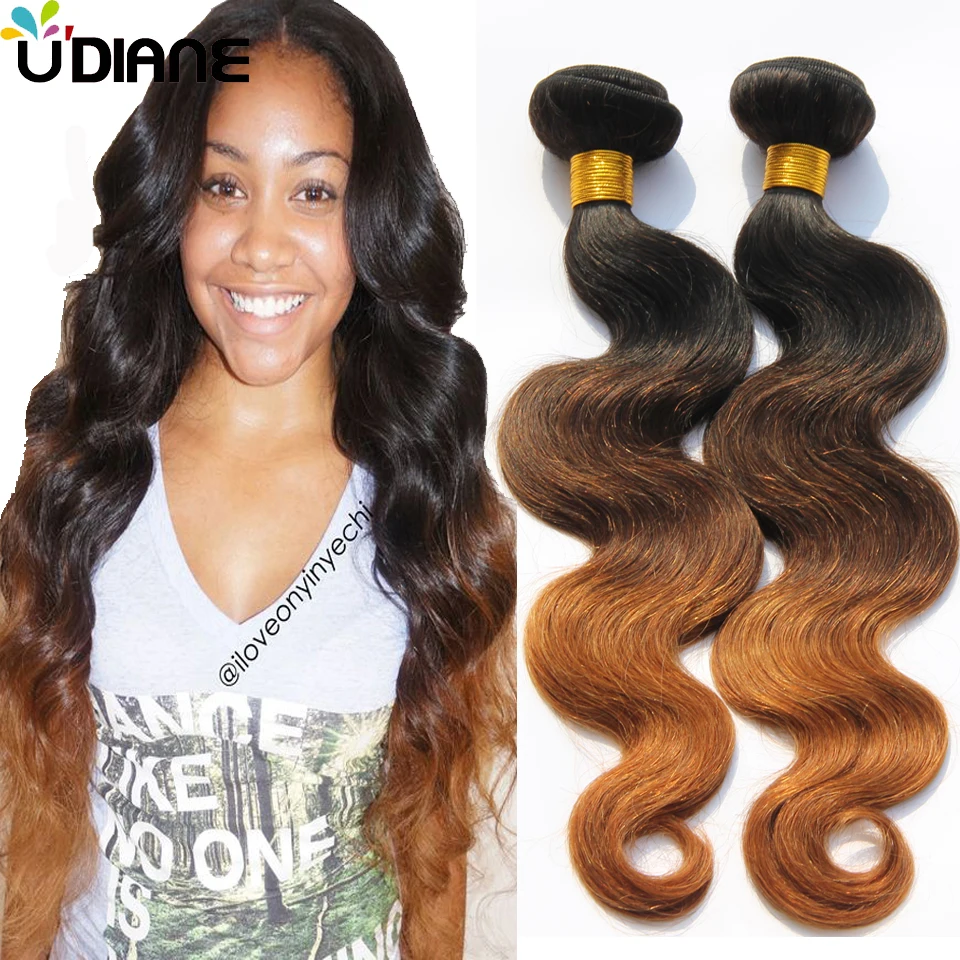 3 Tone Ombre Brazilian Hair Weave 3pcs Body Wave Ombre Hair